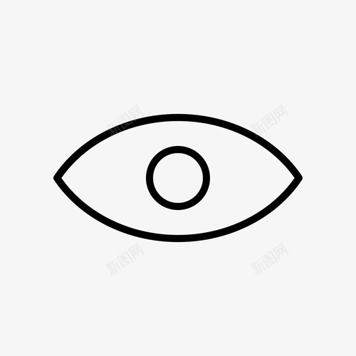 视野眼睛镜头图标svg_新图网 https://ixintu.com 手表 眼睛 视觉 视野 镜头