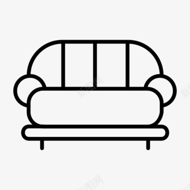 沙发经典沙发家具图标图标