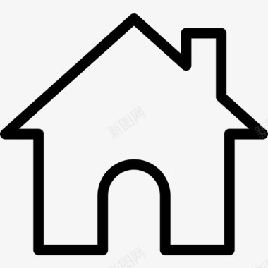 房屋建筑物地产图标图标