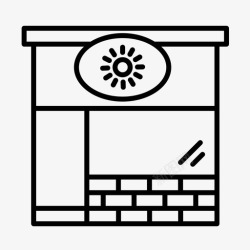 拉丁美洲建筑商店建筑拉丁美洲图标高清图片