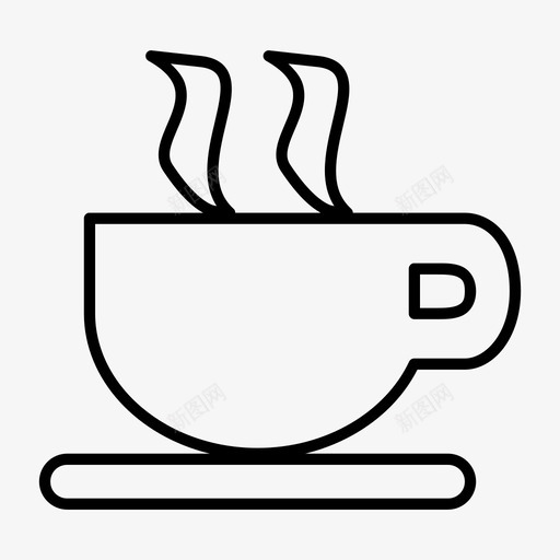 咖啡热咖啡马克杯图标svg_新图网 https://ixintu.com 咖啡 热咖啡 餐厅 马克杯