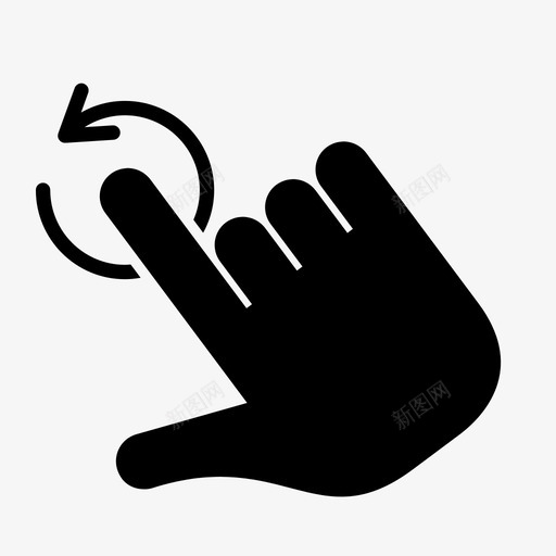 手势手手工具图标svg_新图网 https://ixintu.com 卷轴 工具手 手 手势 手工具
