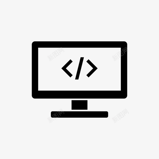 编码代码编程图标svg_新图网 https://ixintu.com 代码 编码 编程 网页设计机构glyph