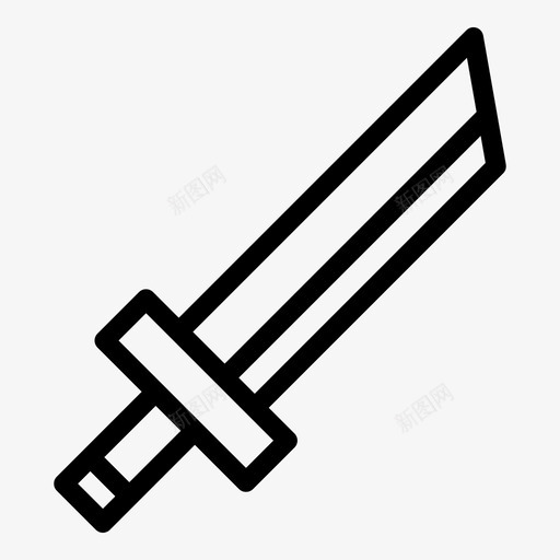 剑攻击战斗图标svg_新图网 https://ixintu.com 剑 战斗 攻击 武器 游戏 游戏套装