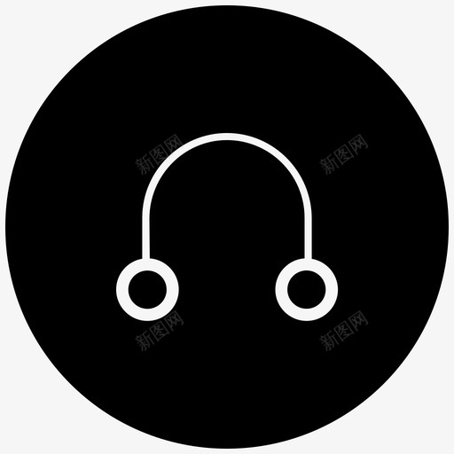 耳机音频客户支持图标svg_新图网 https://ixintu.com 商用套件 头戴式电话 客户支持 服务台 电子产品 耳机 音频