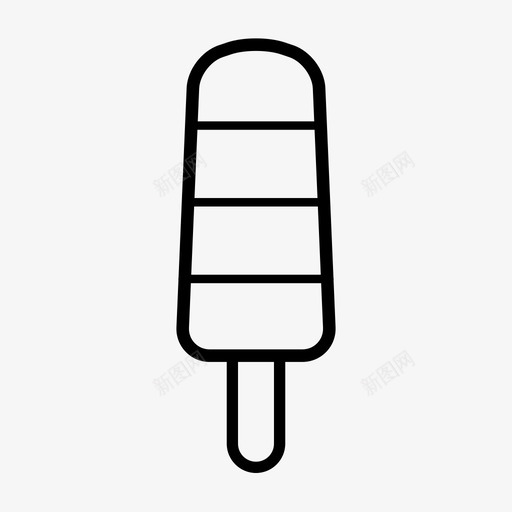 条纹冰棒食物冰淇淋图标svg_新图网 https://ixintu.com 冰淇淋 冰激凌 条纹冰棒 棒棒糖 简单冰淇淋 食物