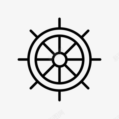 船轮海旅行图标图标