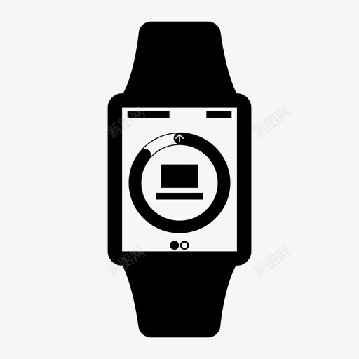 applewatch支架活动进度图标svg_新图网 https://ixintu.com applewatch支架 smartwatch线框 活动 进度