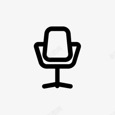 办公椅座椅家具和家居装饰图标图标
