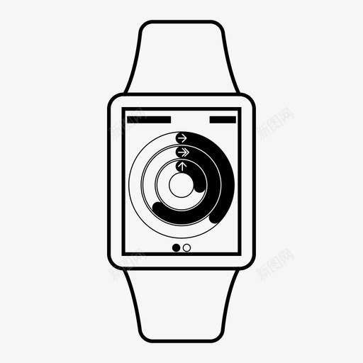 applewatch活动练习smartwatch图标svg_新图网 https://ixintu.com applewatch活动 smartwatch smartwatch线框 练习