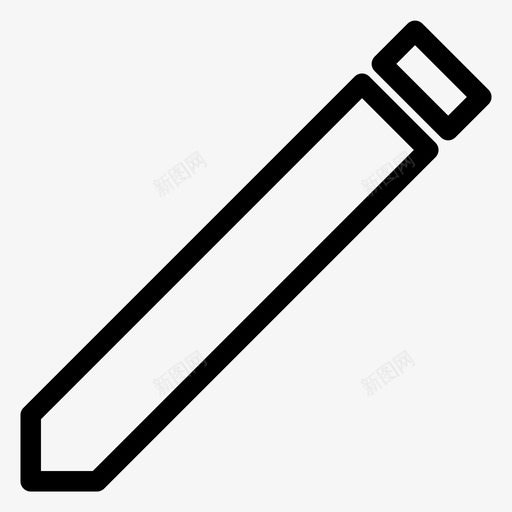 铅笔写作编辑图标svg_新图网 https://ixintu.com 写作 功能 文具 编辑 铅笔