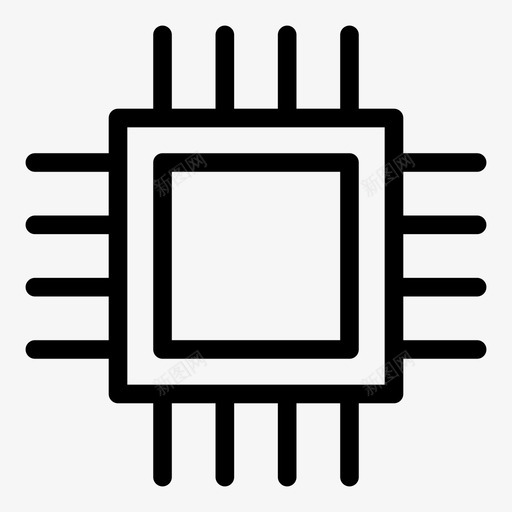 cpu处理器图标svg_新图网 https://ixintu.com cpu 处理器