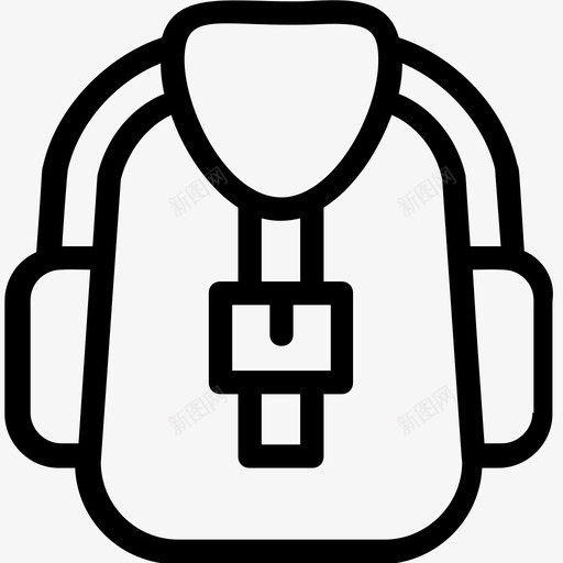 背包书包时尚流畅的线条图标svg_新图网 https://ixintu.com 书包 时尚流畅的线条图标 背包
