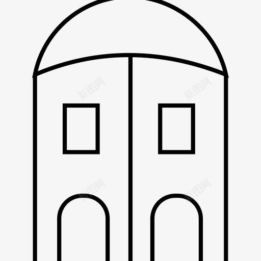 尼科西亚建筑地标图标svg_新图网 https://ixintu.com 地标 尼科西亚 建筑 旅游 纪念碑 首都世界地标线