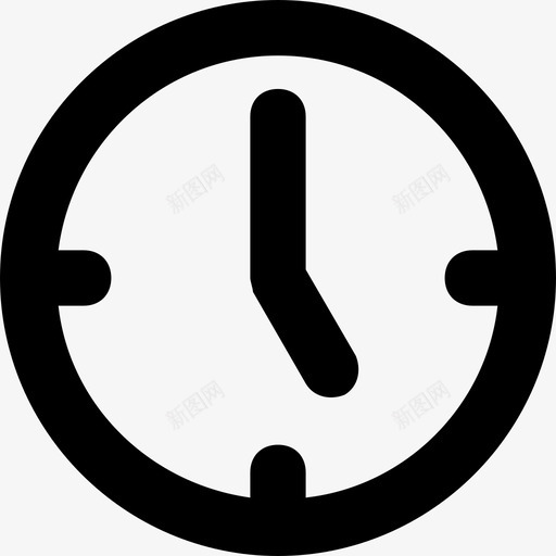 时钟时间计时器图标svg_新图网 https://ixintu.com 手表 时钟 时间 符号平滑线图标 计时器