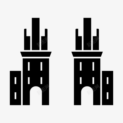 明斯克建筑地标图标svg_新图网 https://ixintu.com 地标 建筑 旅游 明斯克 纪念碑 首都世界地标符号