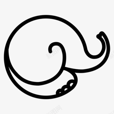 小象logo线性图标