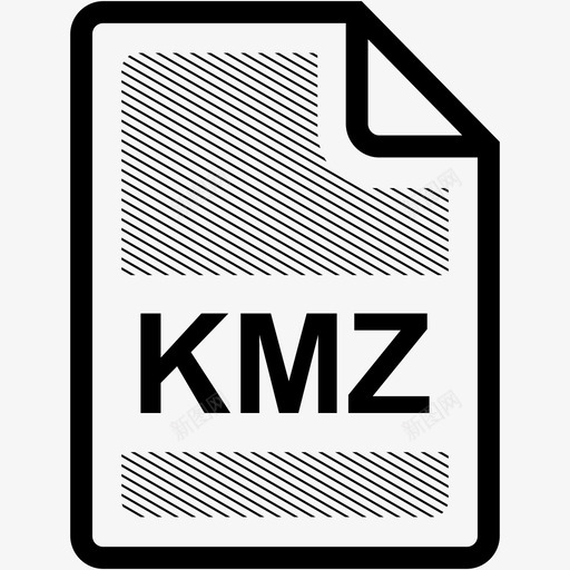 kmz文件扩展名格式图标svg_新图网 https://ixintu.com kmz文件 扩展名 文件格式 格式 类型