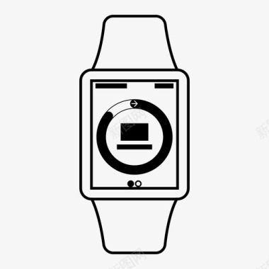 applewatch移动运行状况进度图标图标