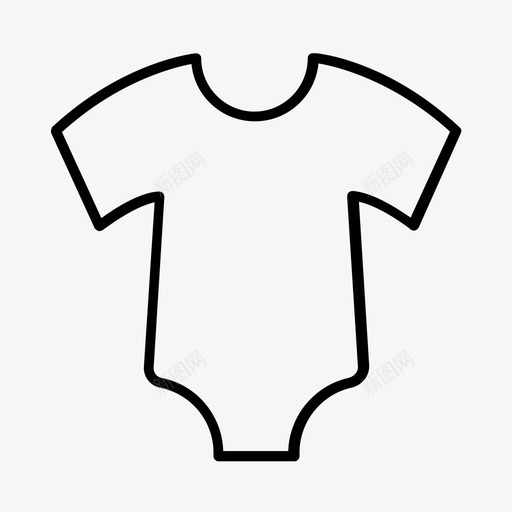 婴儿衣服新生儿图标svg_新图网 https://ixintu.com 套房 婴儿 新生儿 服装 衣服