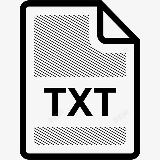 txt文件扩展名格式图标svg_新图网 https://ixintu.com txt文件 扩展名 文件格式 格式 类型