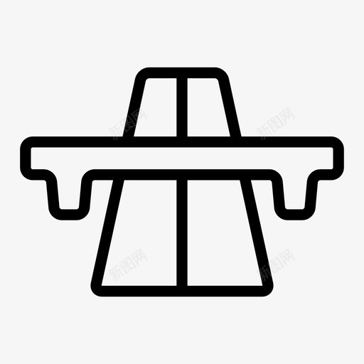 公路建筑高速公路图标svg_新图网 https://ixintu.com 公路 商业 建筑 高速公路