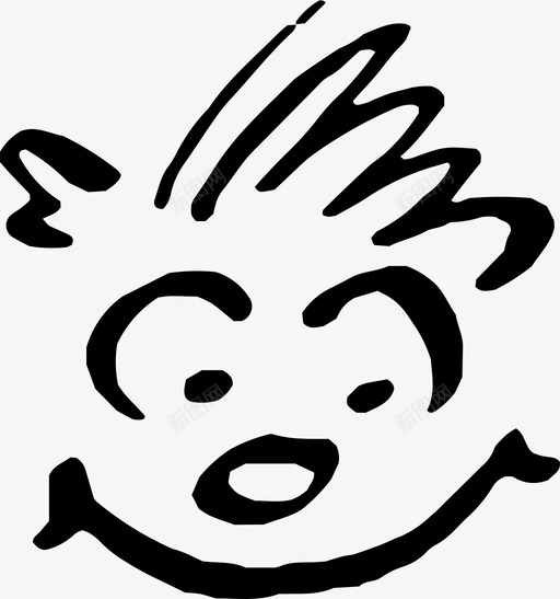快乐喜气洋洋卡通图标svg_新图网 https://ixintu.com 卡通 喜气洋洋 微笑 快乐 男人 脸 脸表情涂鸦