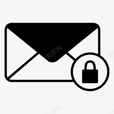 电子邮件安全电子邮件受保护电子邮件图标图标