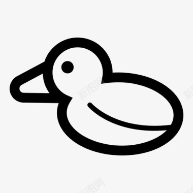鸭子动物图标图标