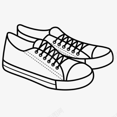 运动鞋鞋类踢腿图标图标