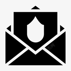 信件安全电子邮件联系人信件图标高清图片