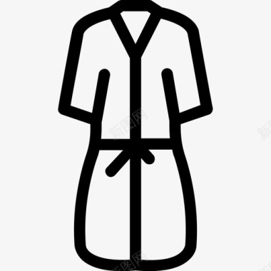 浴袍服装长袍图标图标