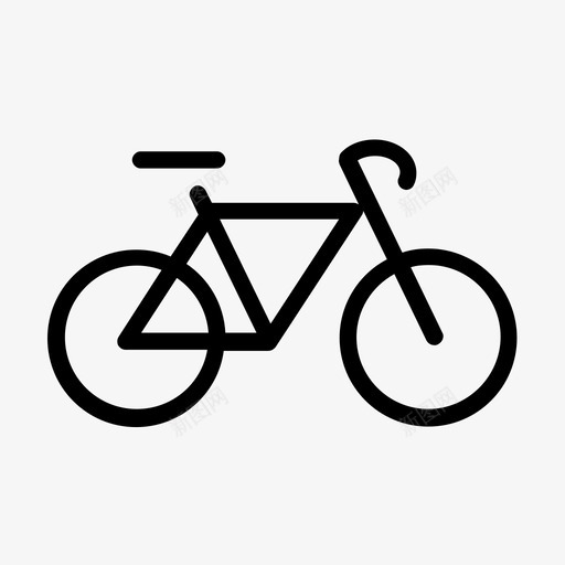 自行车交通工具轮子图标svg_新图网 https://ixintu.com 交通工具 自行车 轮子