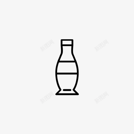 汽水瓶子可乐图标svg_新图网 https://ixintu.com 可乐 汽水 瓶子 食物