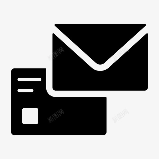 电子邮件地址通信图标svg_新图网 https://ixintu.com 信件 地址 消息 电子邮件 营销和广告字形v01 通信