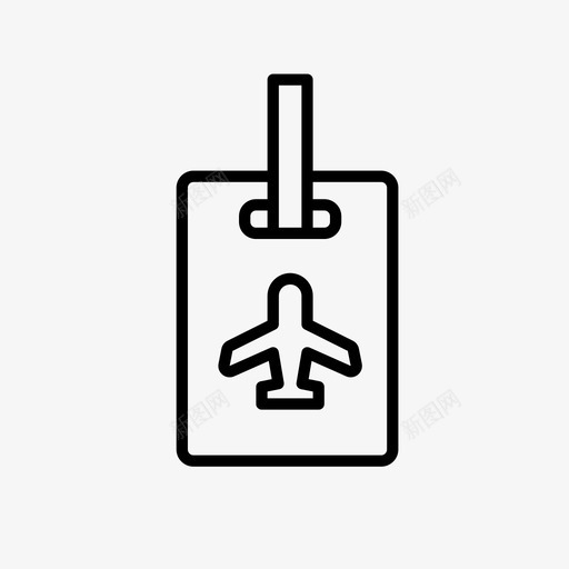 行李标签标签旅行标签图标svg_新图网 https://ixintu.com 旅行标签 标签 行李标签