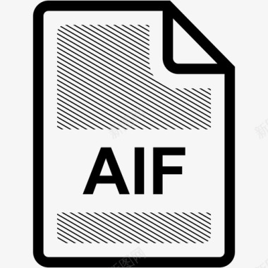 aif文件扩展名格式图标图标