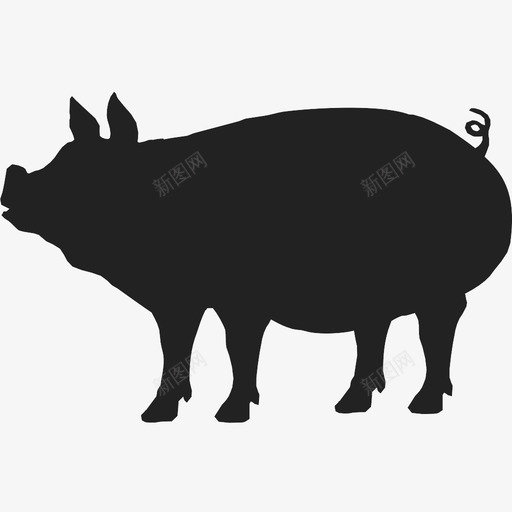猪宠物图标svg_新图网 https://ixintu.com 宠物 猪