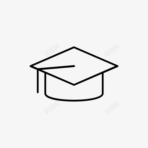 mortarboard教育图标svg_新图网 https://ixintu.com mortarboard 教育