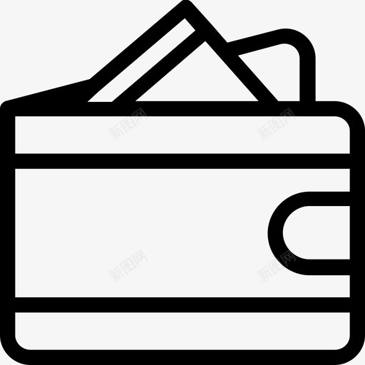 钱包钱包钱包卡片夹图标svg_新图网 https://ixintu.com 卡片夹 卡片钱包 酒店平滑线图标 钱包 钱包钱包