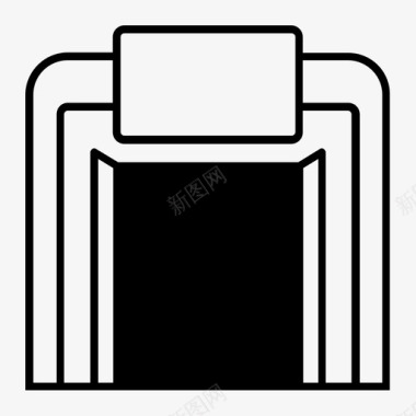 商店建筑物陈列室图标图标