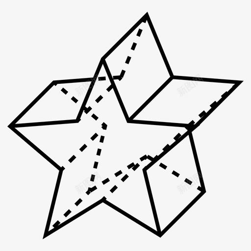 星星3d几何图标svg_新图网 https://ixintu.com 3d 几何 形状 星星 玩具