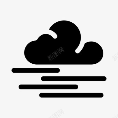 雾气候雾云图标图标