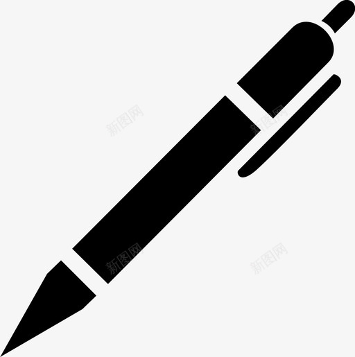 圆珠笔图形签名图标svg_新图网 https://ixintu.com 书写 图形 圆珠笔 签名