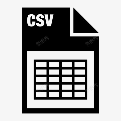 文件格式-csvsvg_新图网 https://ixintu.com 文件格式-csv csv