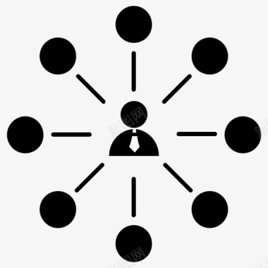 业务组网络组织图标图标