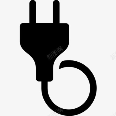 电缆充电电插头图标图标