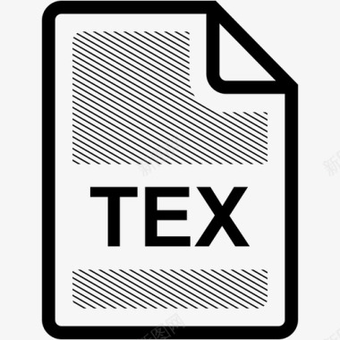 tex文件扩展名格式图标图标