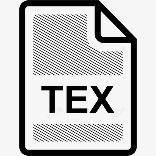 tex文件扩展名格式图标svg_新图网 https://ixintu.com tex文件 扩展名 文件格式 格式 类型
