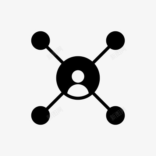 团队成员外包图标svg_新图网 https://ixintu.com 团队 外包 成员 网页设计机构glyph